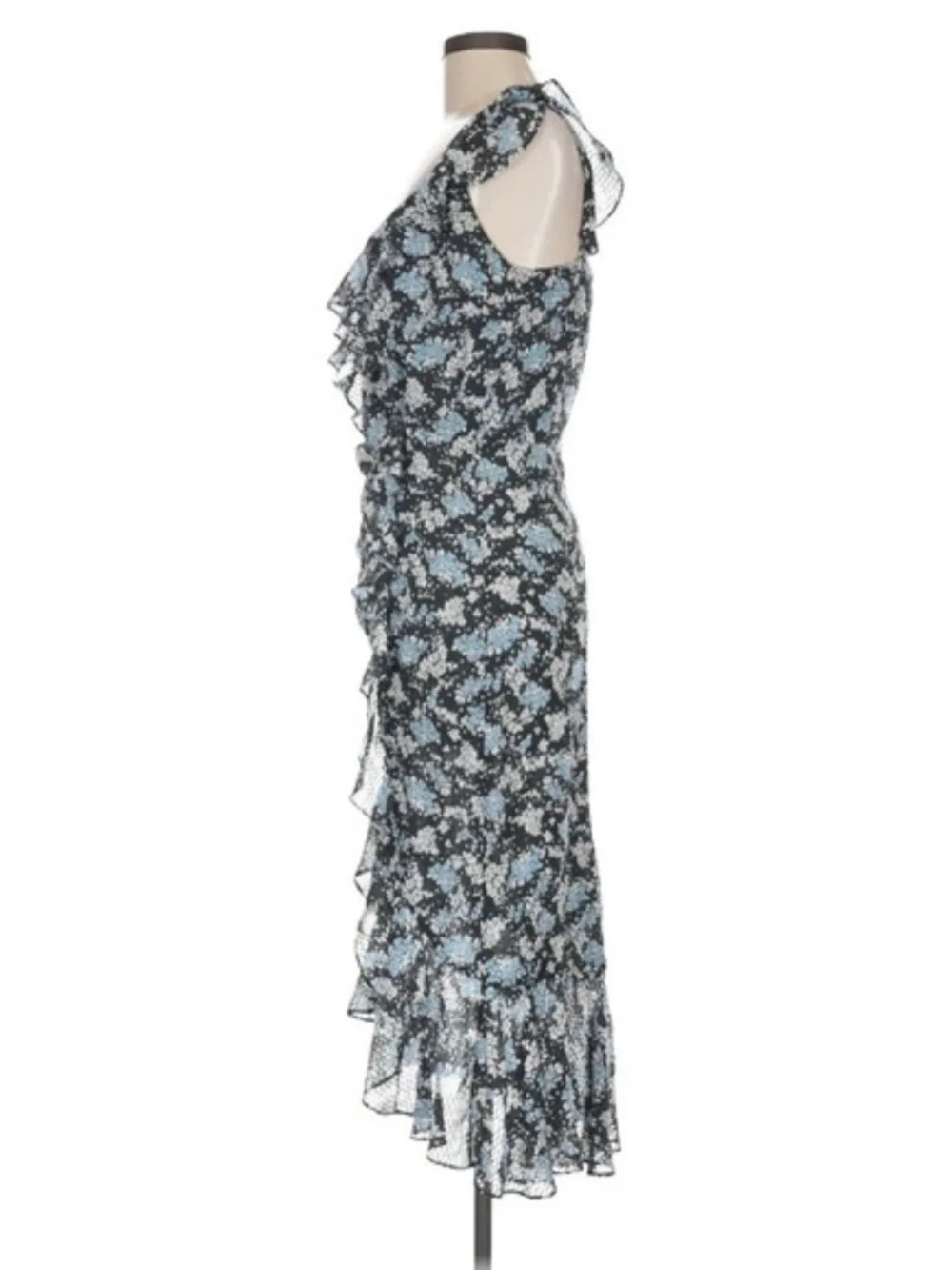 Like New 💖 Veronica Beard Ruffle Hem Flowy Floral Dress - Picture 5 of 6